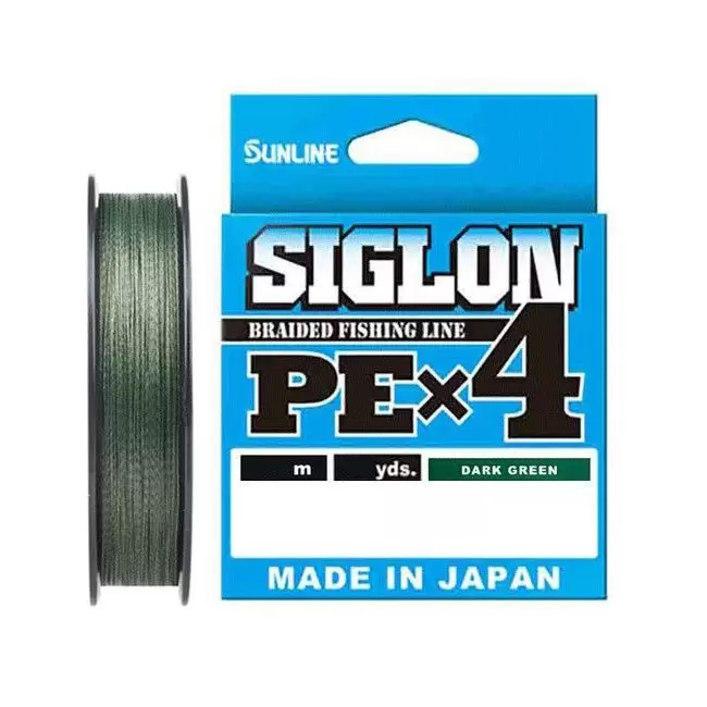 Леска плетеная Siglon PE X4, dark green, 150м, 0,270