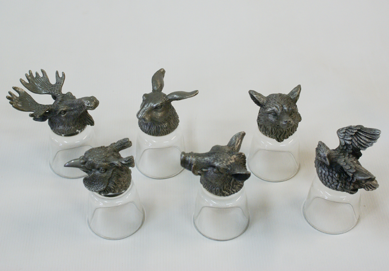 Набор охотника 6 рюмок Русская охота